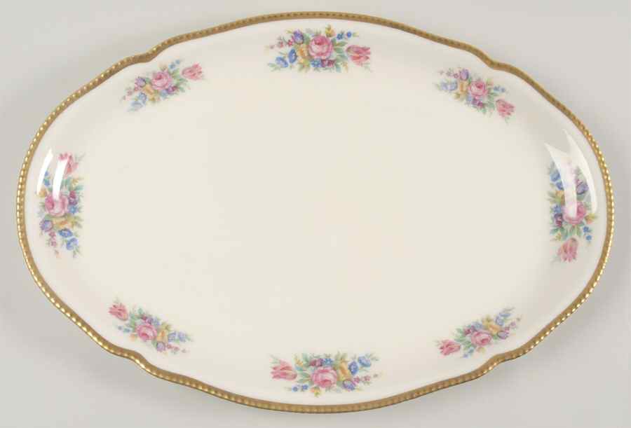 Castleton Bouquet 16" Oval Serving Platter by Castleton (USA)-1