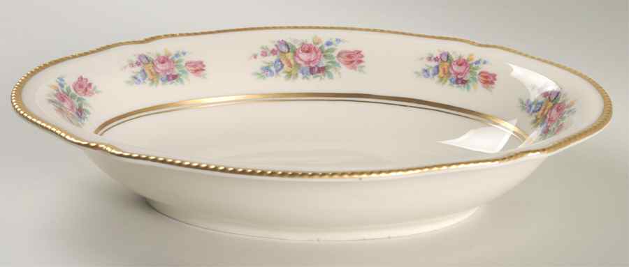 Castleton Bouquet 11" Oval Vegetable Bowl by Castleton (USA)-1