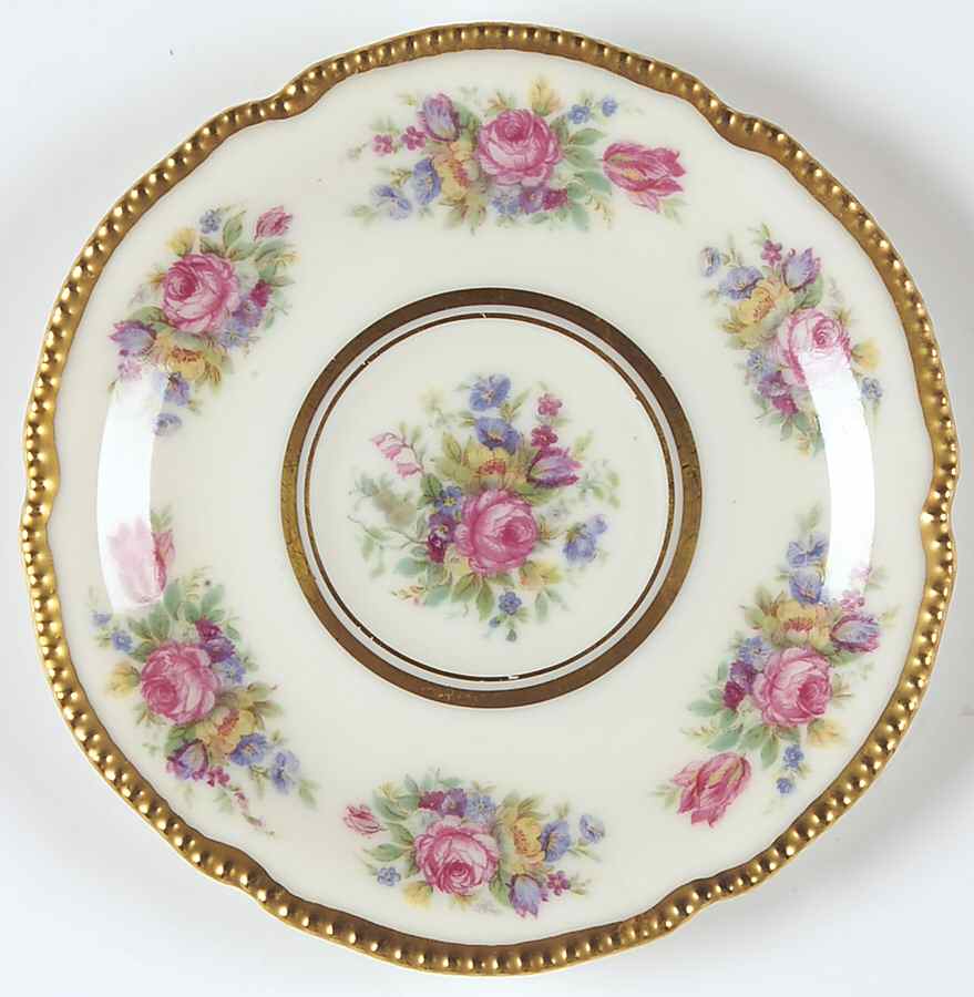Castleton Rose Saucer for Demitasse Cup by Castleton (USA)-1