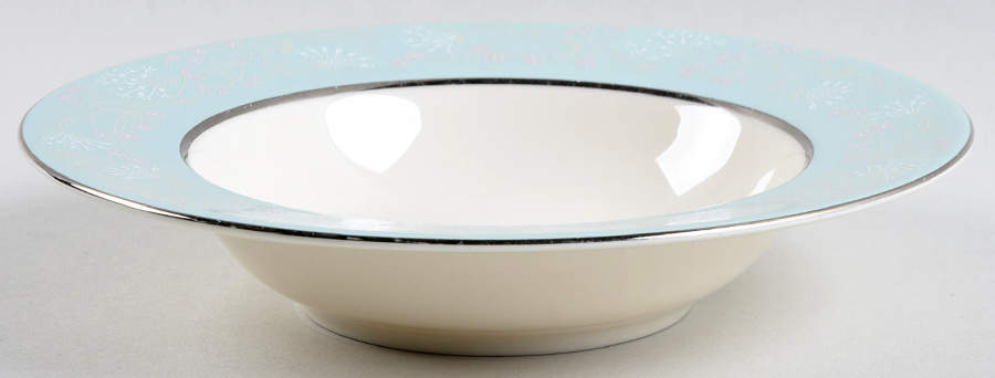 Corsage Rim Soup Bowl by Castleton (USA)-1