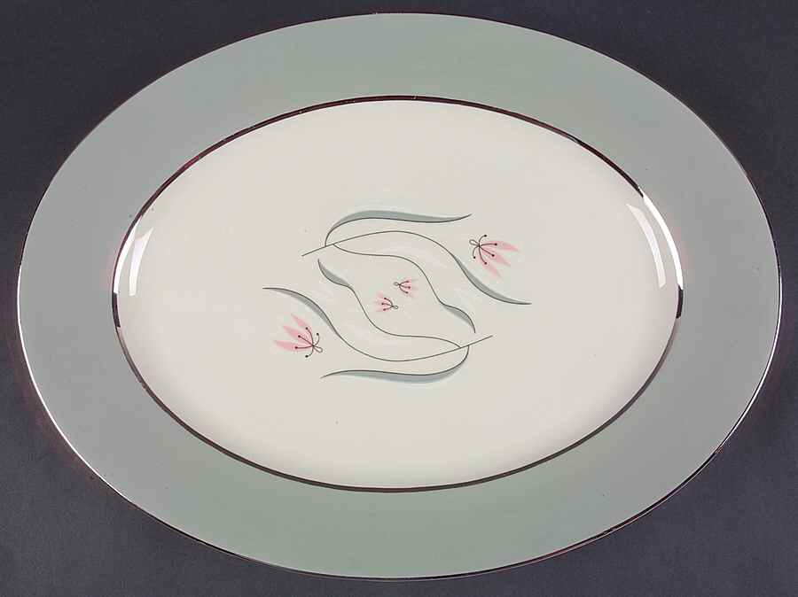 Flair 15" Oval Serving Platter by Castleton (USA)-1