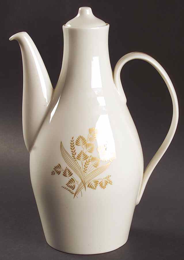 Golden Meadow Coffee Pot & Lid by Castleton (USA)-1