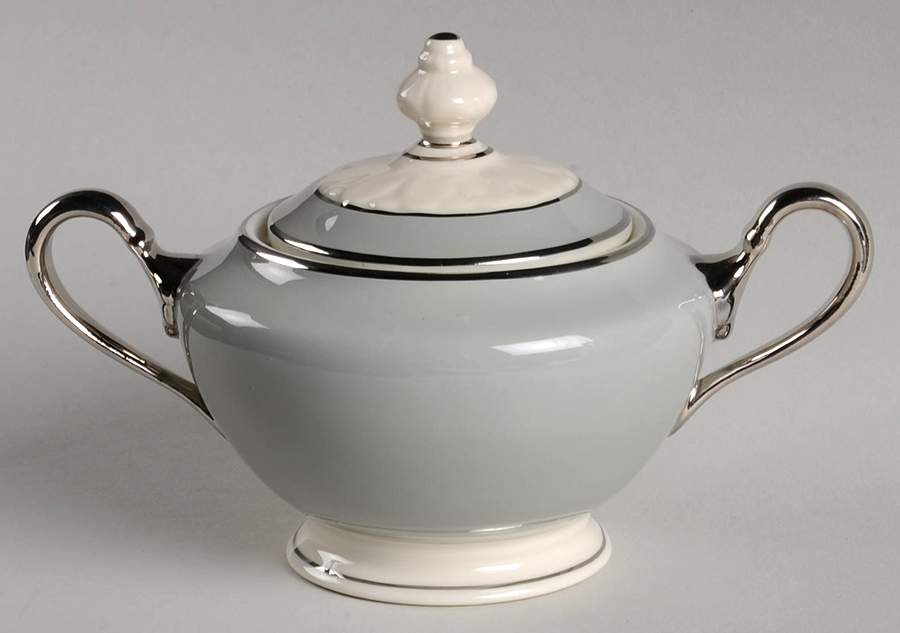 Lyric Sugar Bowl & Lid by Castleton (USA)-1