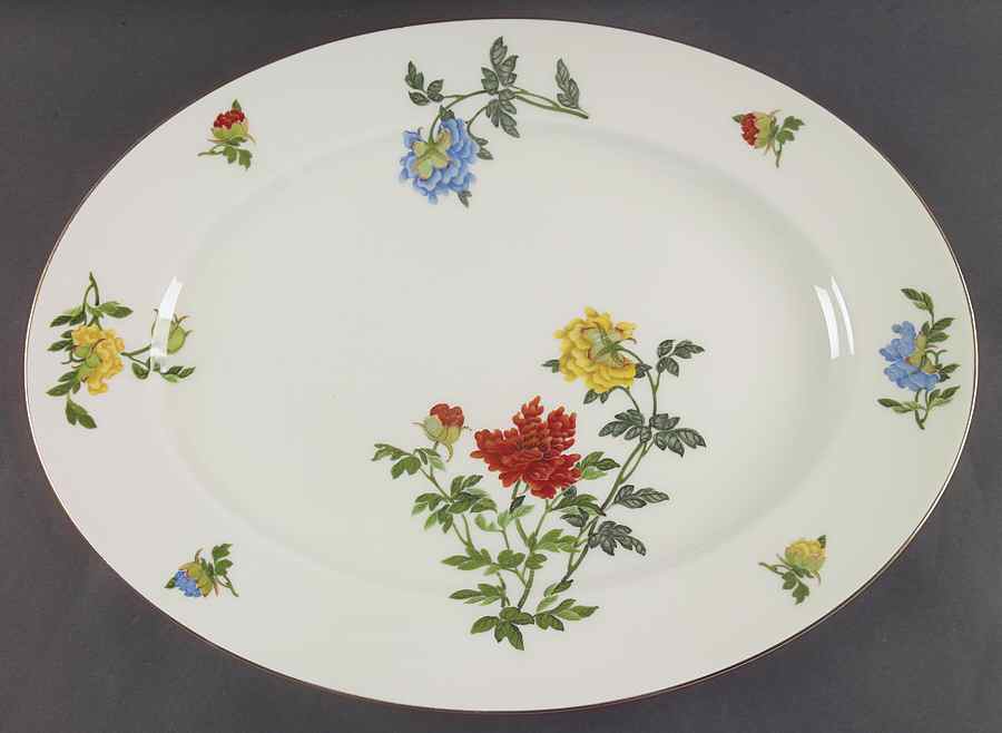 Ma Lin 18" Oval Serving Platter by Castleton (USA)-1
