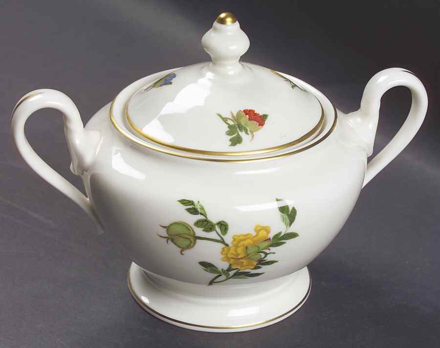 Ma Lin Sugar Bowl & Lid by Castleton (USA)-1