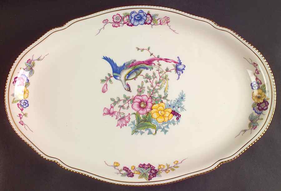 Phoenix 16" Oval Serving Platter by Castleton (USA)-1
