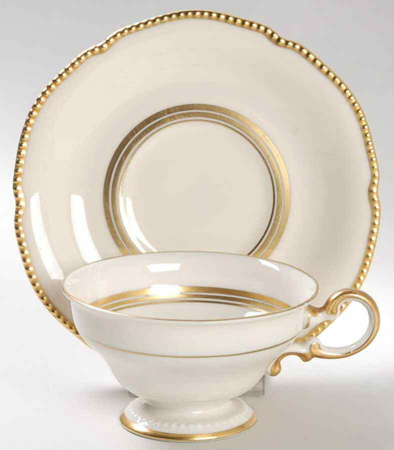 Royal Footed Cup & Saucer Set by Castleton (USA)-1