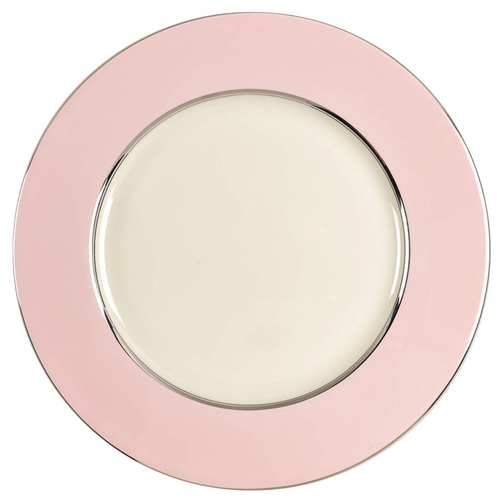 Shell Pink Dinner Plate by Castleton (USA)-1