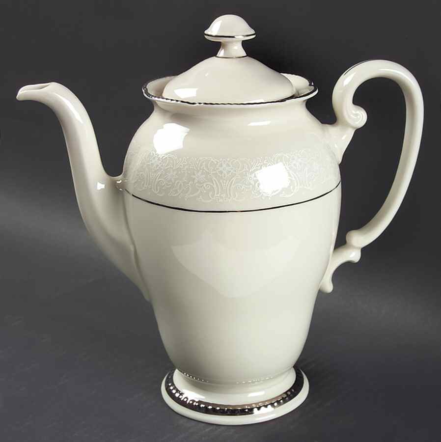 Snowflower Coffee Pot & Lid by Castleton (USA)-1