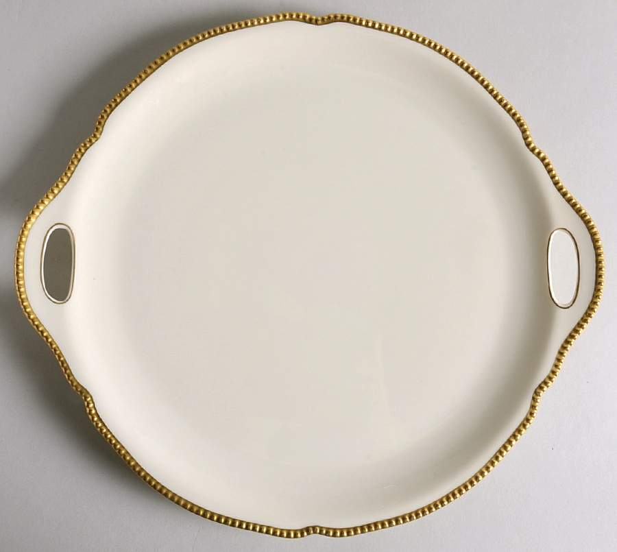 Sovereign Handled Cake Plate by Castleton (USA)-1