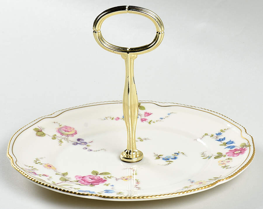 Sunnyvale Round Serving Plate with Handle (SP) by Castleton (USA)-1