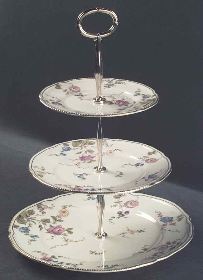 Sunnyvale 13 7/8"-14 1/4" 3-Tiered Serving Tray(DP,SP,BB) HC by Castleton (USA)-1