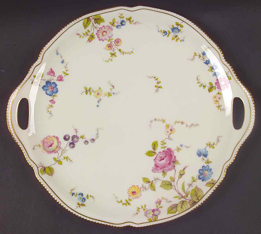 Sunnyvale Handled Cake Plate by Castleton (USA)-1