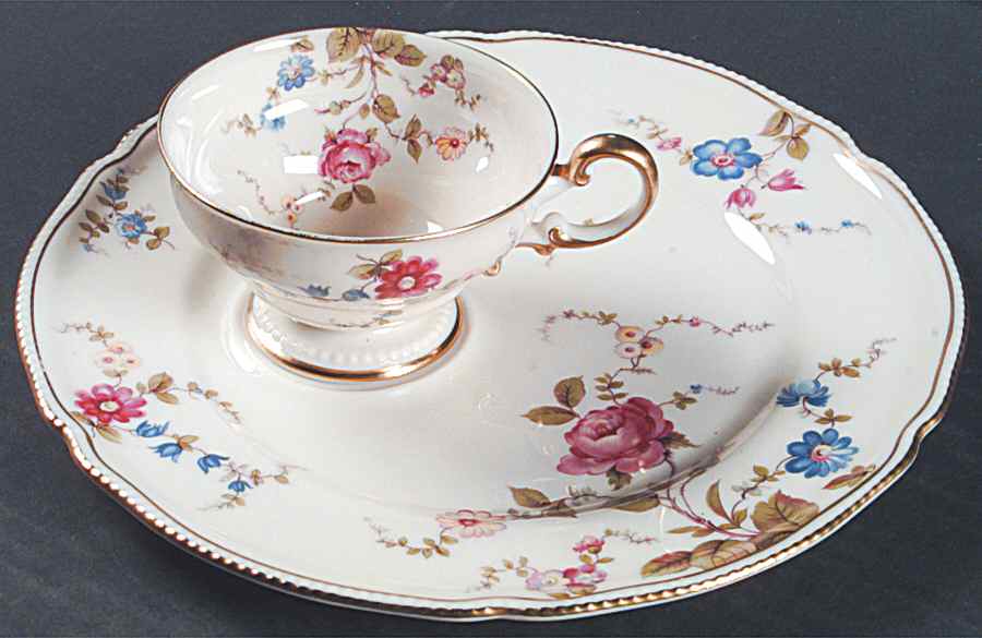 Sunnyvale Snack Plate & Cup Set by Castleton (USA)-1