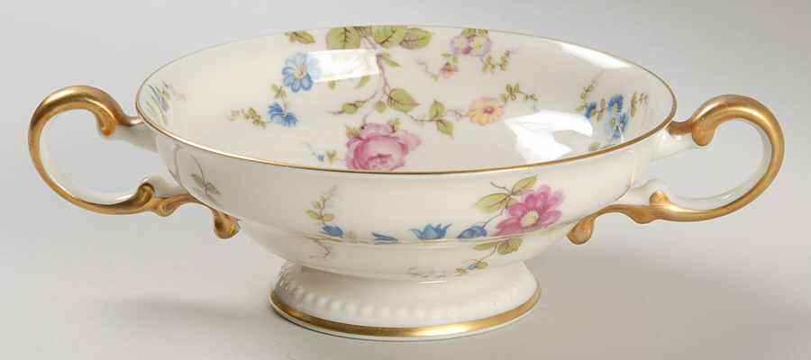 Sunnyvale Footed Cream Soup Bowl by Castleton (USA)-1