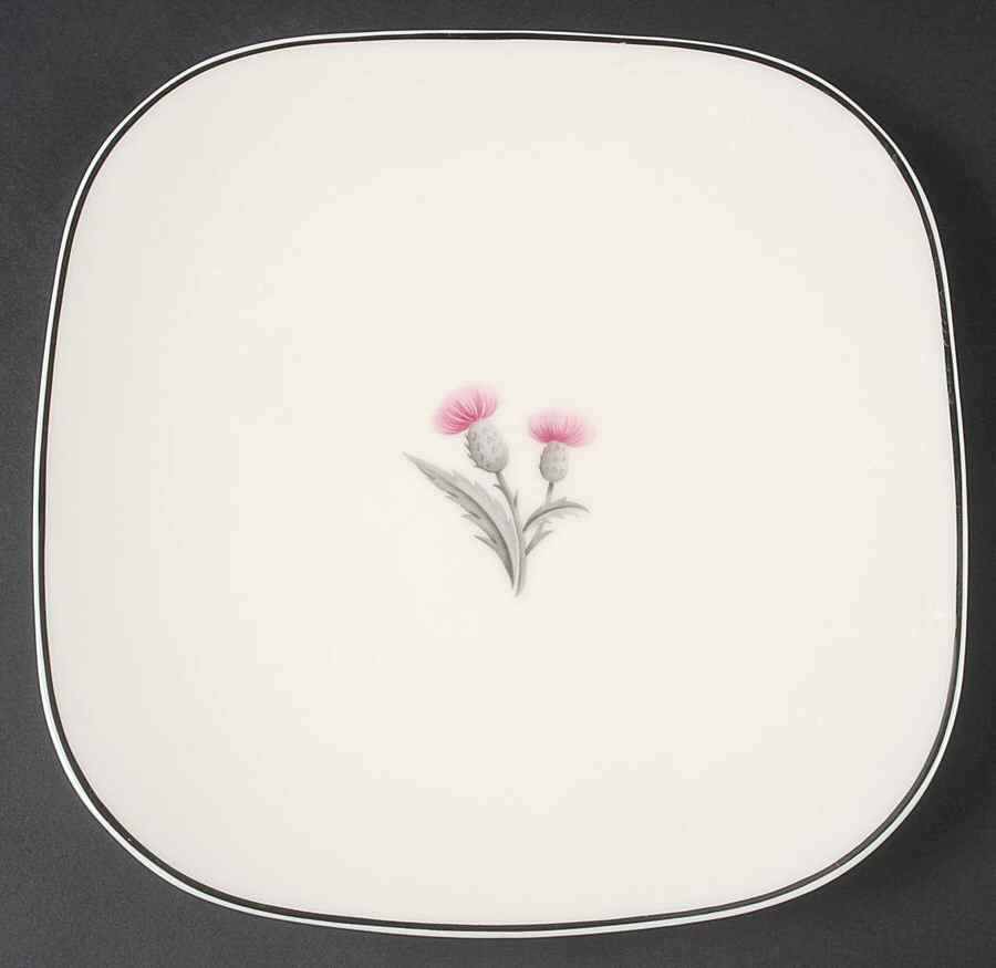 Thistle Square Salad Plate by Castleton (USA)-1