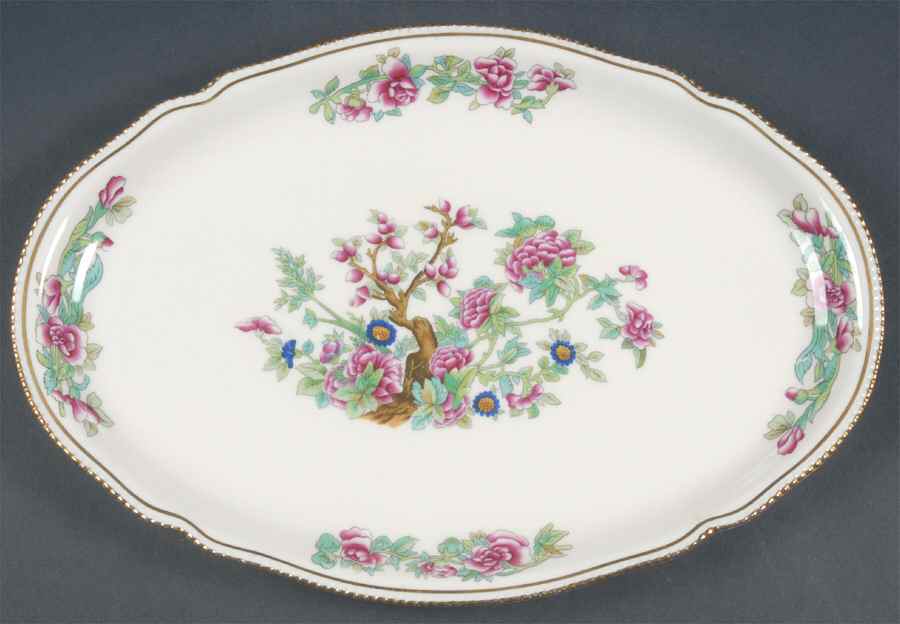 Tree of India 13" Oval Serving Platter by Castleton (USA)-1