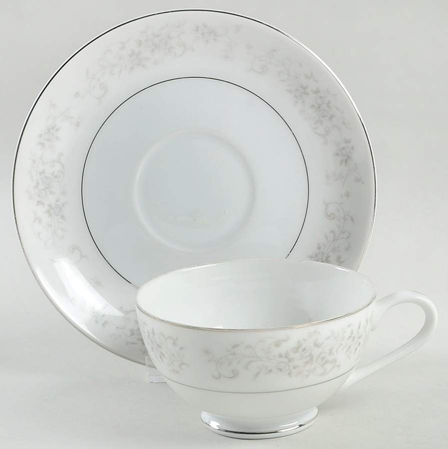 Carrousel Footed Cup & Saucer Set by Camelot-1