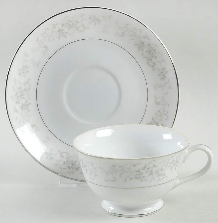 Carrousel Footed Cup & Saucer Set by Camelot-1