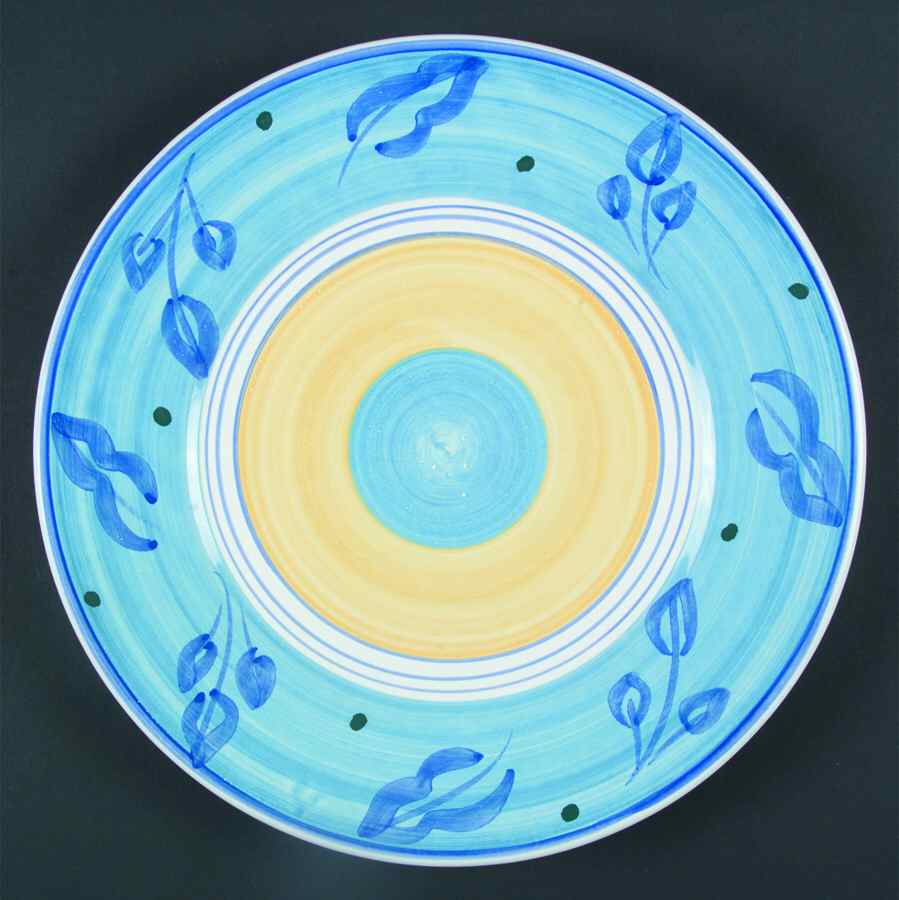 Azzurro Dinner Plate by Caleca-1