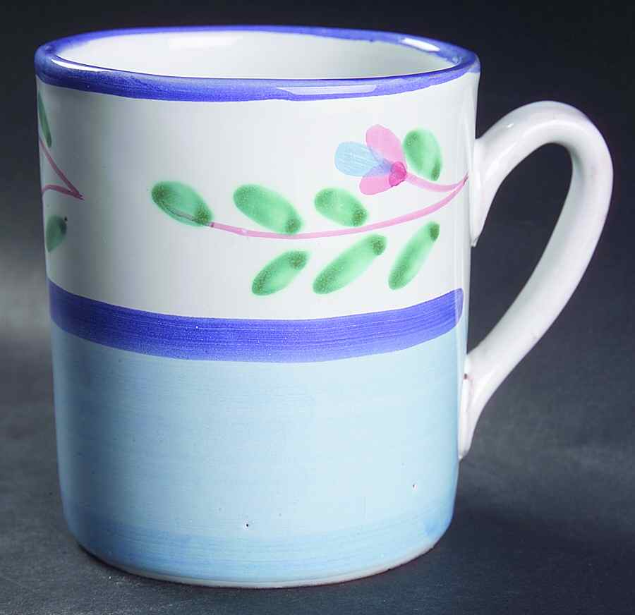 Blue Garland Mug by Caleca-1