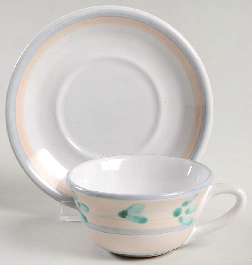 CAA1 Flat Cup & Saucer Set by Caleca-1