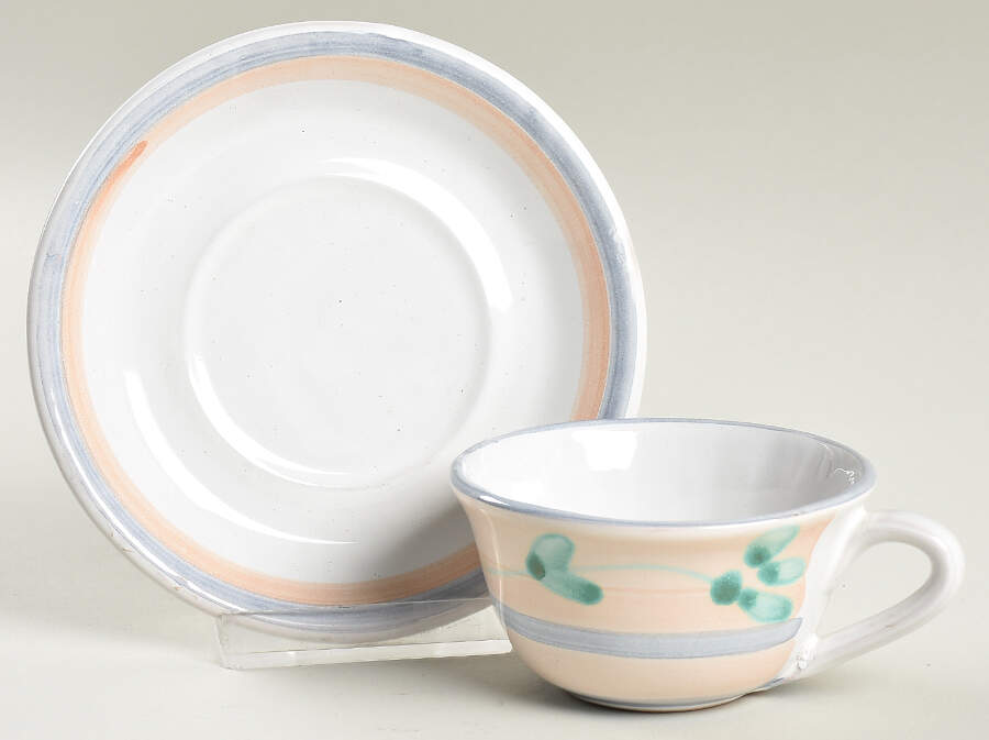 CAA1 Flat Demitasse Cup & Saucer Set by Caleca-1