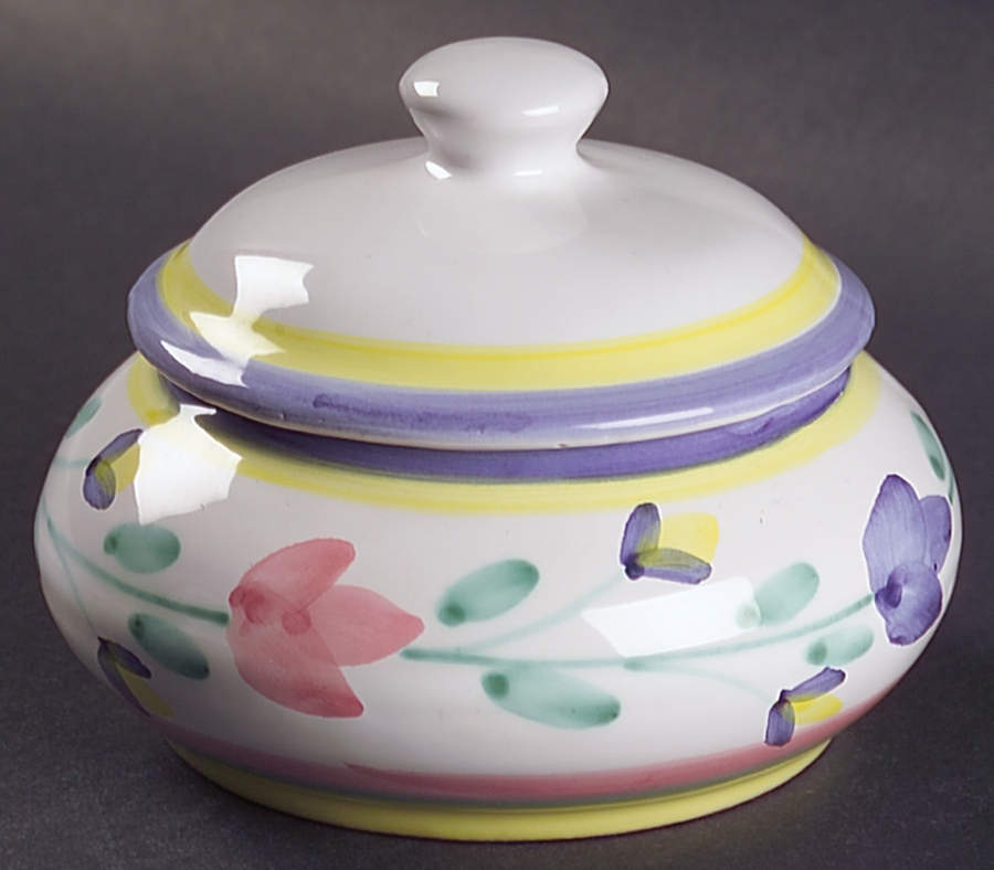 Giardino Sugar Bowl & Lid by Caleca-1