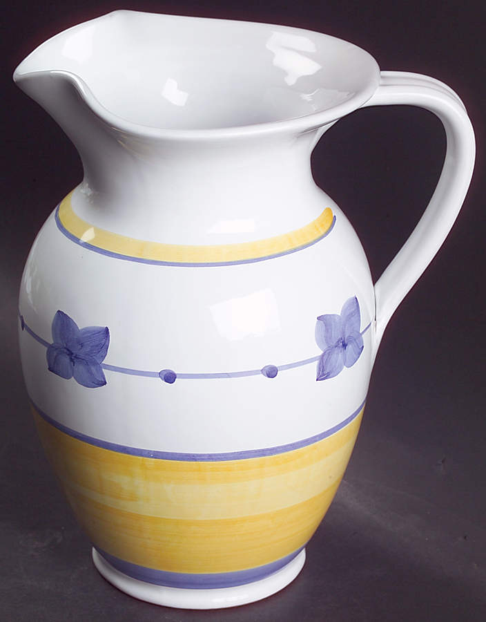 Marina (Blue&Yellow) 64 Oz Pitcher by Caleca-1