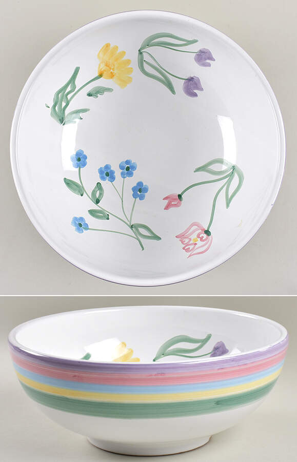 Meadow 12" Large Salad Serving Bowl by Caleca-1