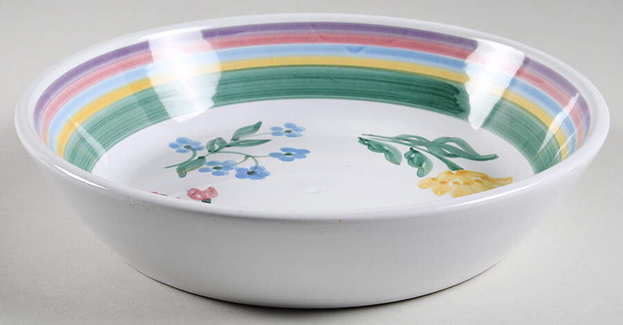 Meadow 10" Round Vegetable Bowl by Caleca-1