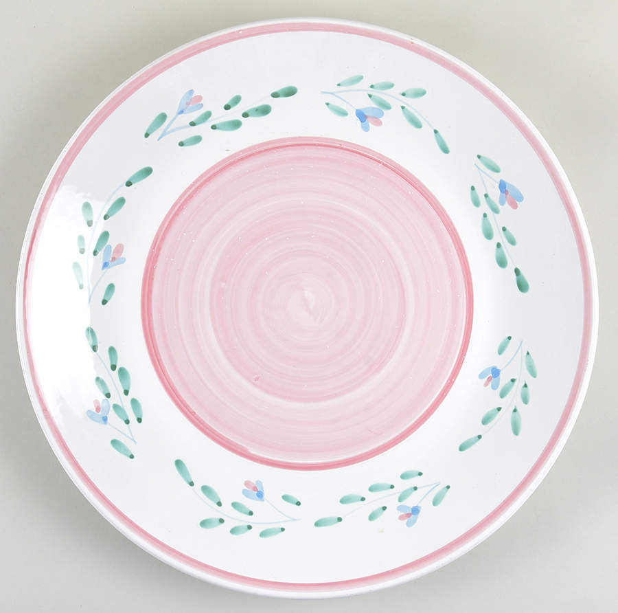 Pink Garland 16" Chop Plate (Round Platter) by Caleca-1