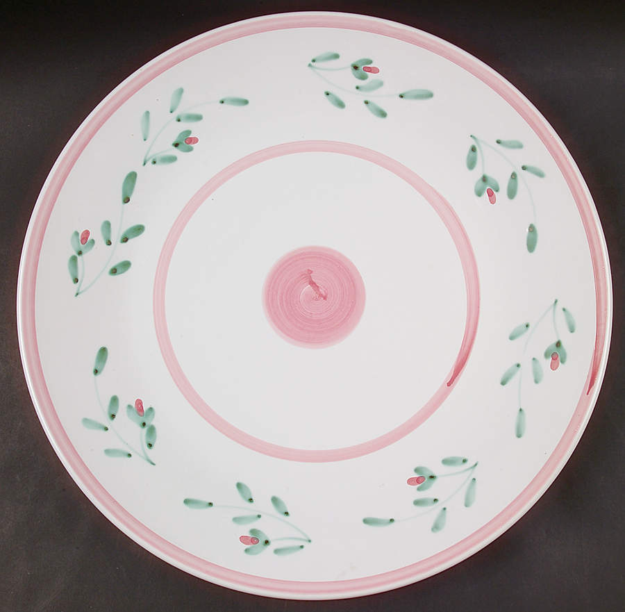 Pink Garland 16" Chop Plate (Round Platter) by Caleca-1