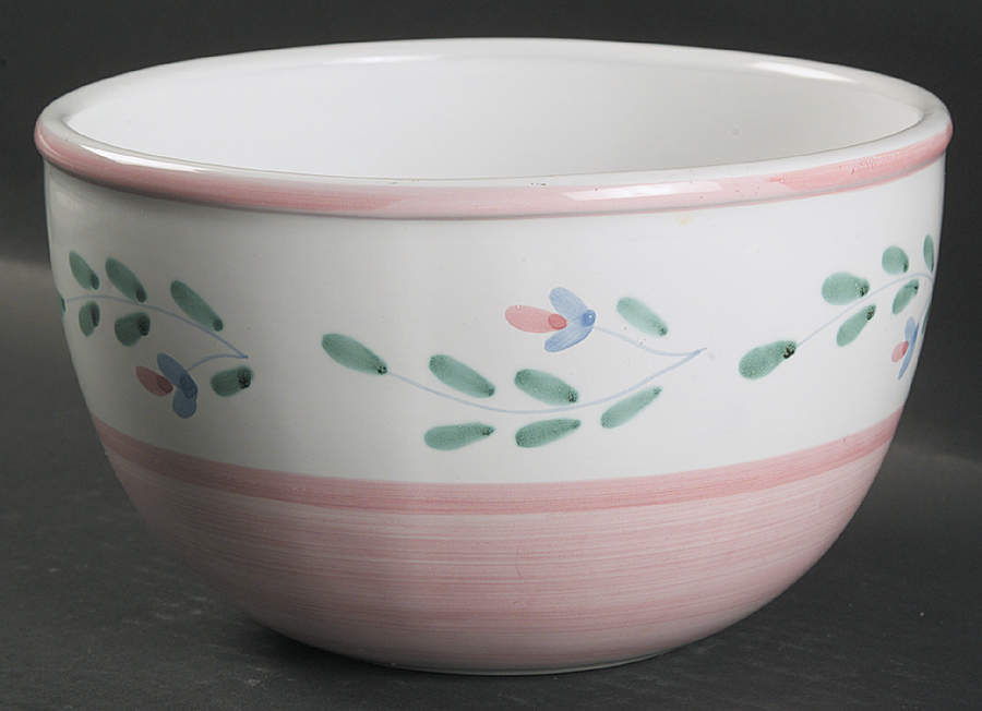 Pink Garland 8" Mixing Bowl by Caleca-1