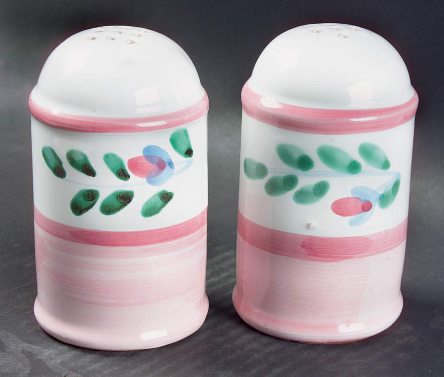 Pink Garland Salt & Pepper Set by Caleca-1