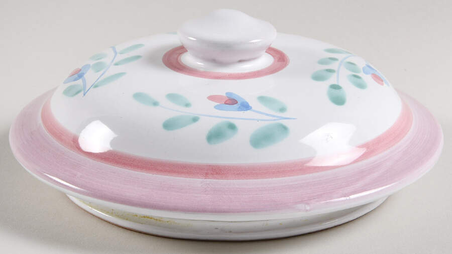 Pink Garland Lid for Medium Canister by Caleca-1