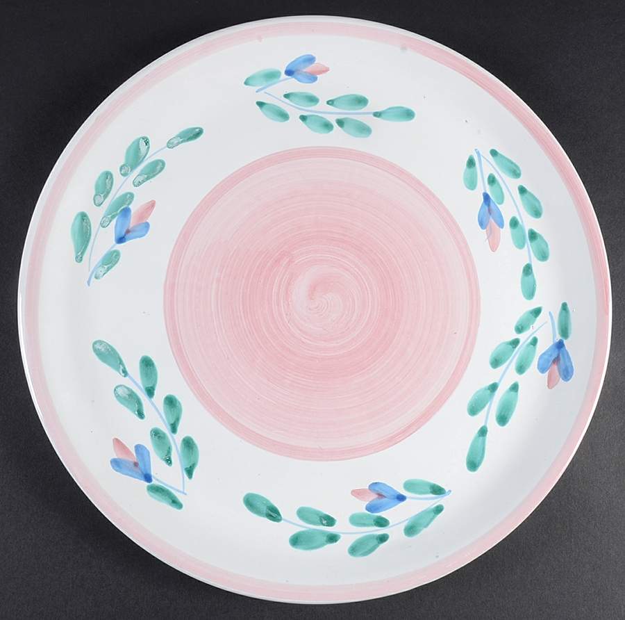 Pink Garland 12" Chop Plate (Round Platter) by Caleca-1
