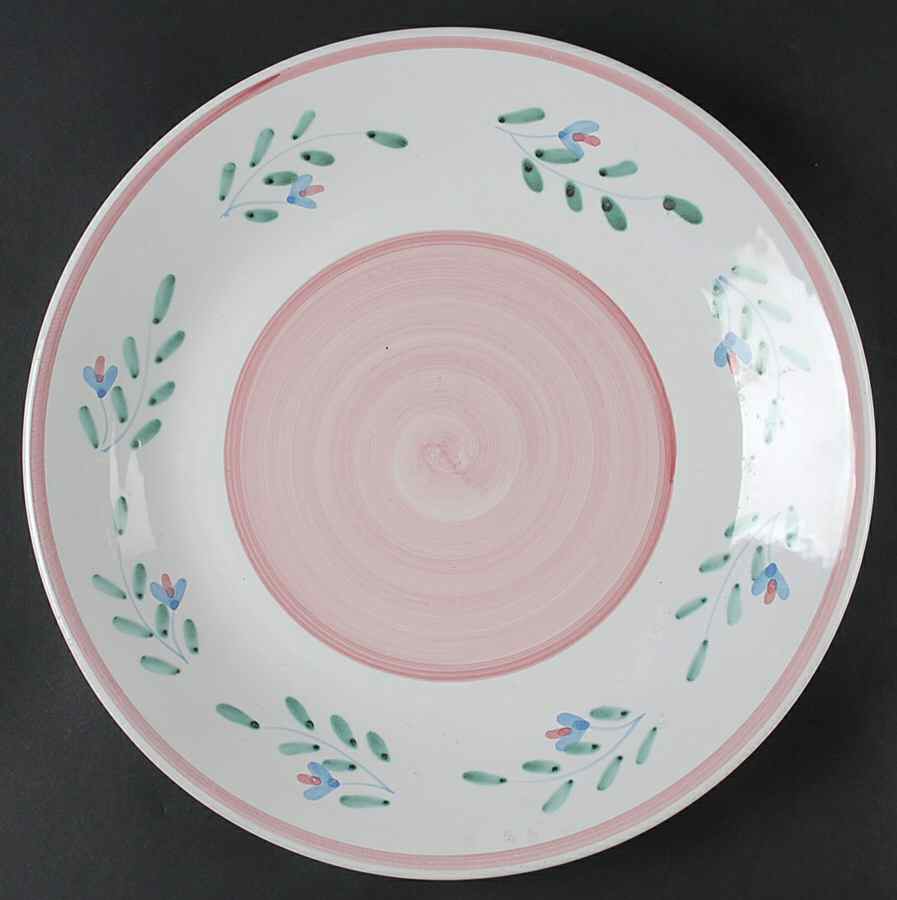 Pink Garland 14" Chop Plate (Round Platter) by Caleca-1