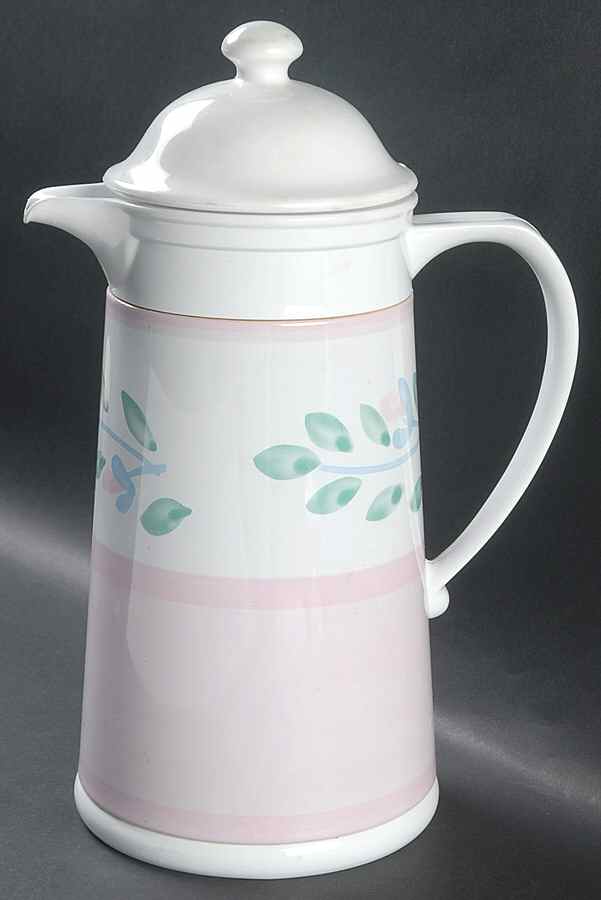 Pink Garland Plastic Thermos/Carafe & Lid by Caleca-1