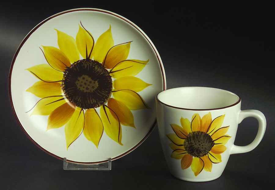 Mexacal (Coupe) Flat Cup & Saucer Set by Casual Ceram-1