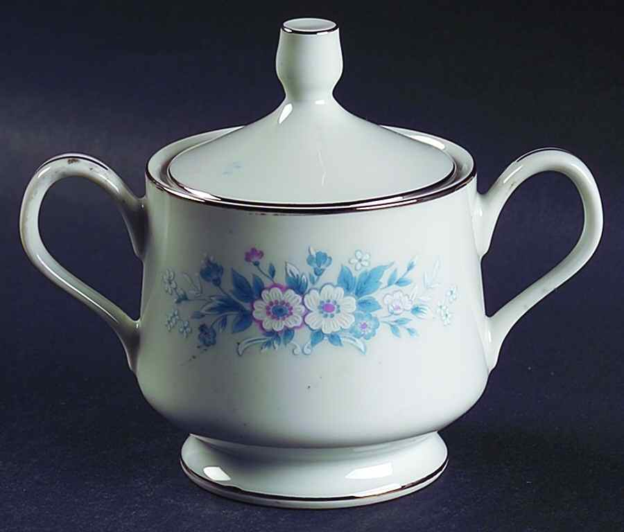 Carla Sugar Bowl & Lid by Carlton (Japan)-1