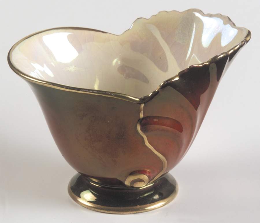 Rouge Royale Open Sugar Bowl by Carlton Ware (England)-1