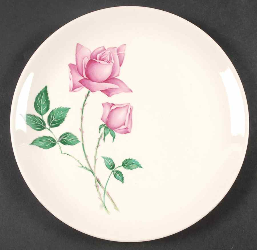 Bermuda Rose (No Trim) Luncheon Plate by Canonsburg-1
