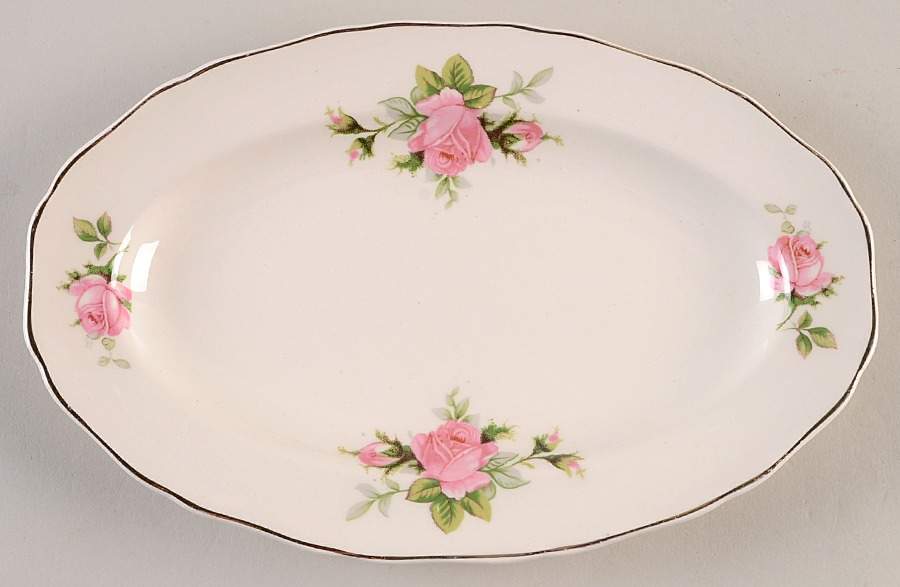 Moss Rose (Solid Gold Trim) Relish/Gravy Underplate by Canonsburg-1