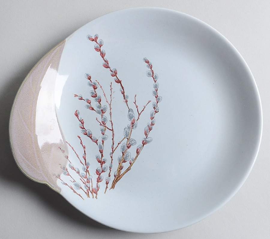Pussy Willow Salad Plate by Canonsburg-1
