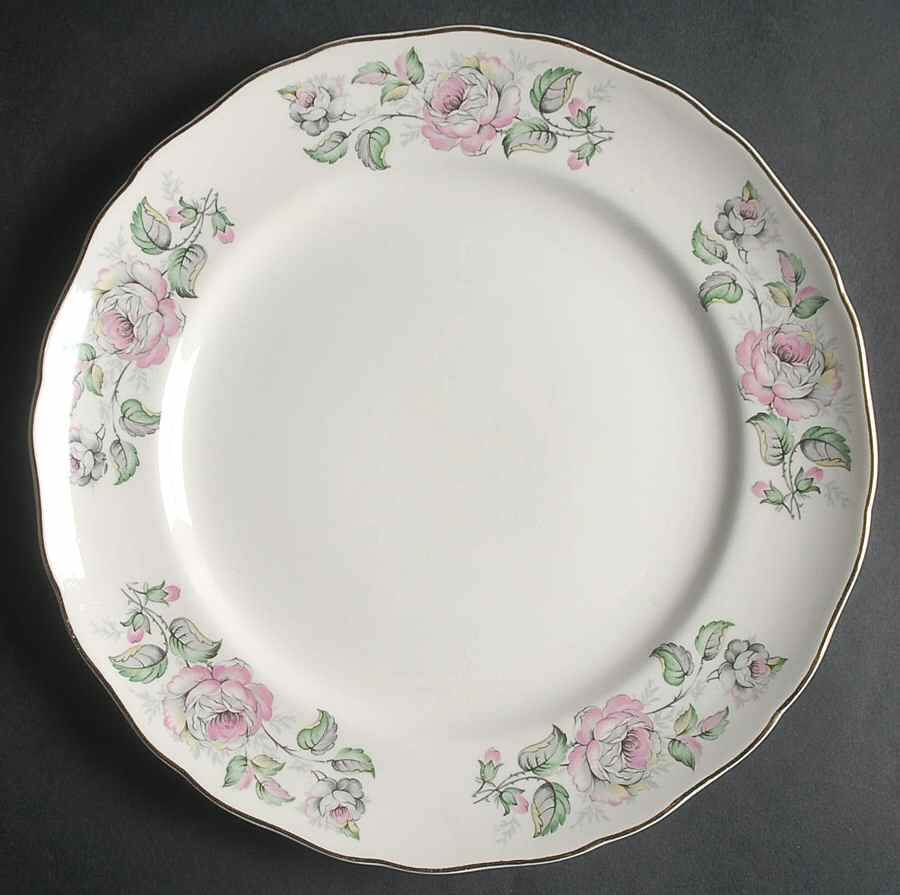 Queen's Rose Dinner Plate by Canonsburg-1