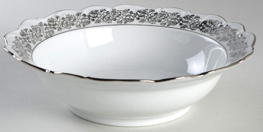 Bridal Rose 9" Round Vegetable Bowl by Cathedral-1