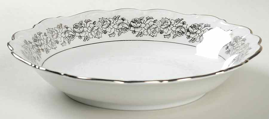 Bridal Rose Coupe Soup Bowl by Cathedral-1