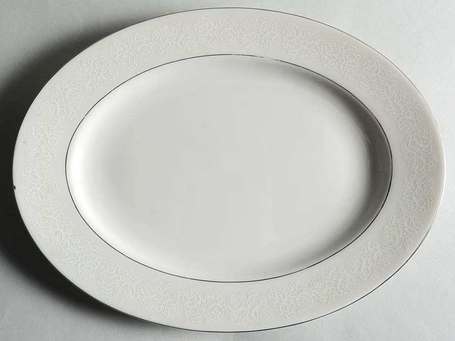 Garland Rose 13" Oval Serving Platter by Cathedral-1
