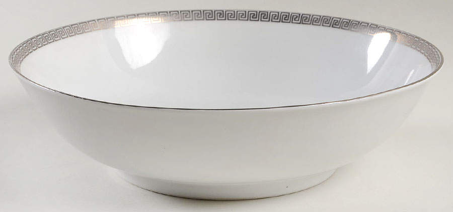 Prestige (Platinum Trim) 9" Round Vegetable Bowl by Cathedral-1